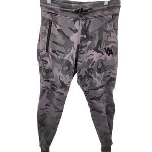 Young LA Gray Camo Tapered Leg Mens‎ Sweatpants Athletic Pants size medium